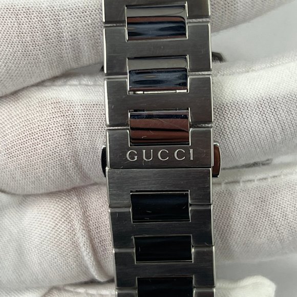 Authentic GUCCI GG2570 Swiss Blue Dial Stainless Steel Men's Watch YA142303 - Picture 6 of 8